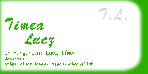 timea lucz business card